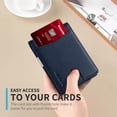 thumbnail image 4 of Billetera RUNBOX, delgada, plegable, de piel, con bloqueo RFID, 11 tarjetas, 4 of 6