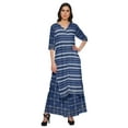 thumbnail image 1 of Moomaya Ensemble Grande Taille Imprimé Palazzo et Kurta Robe Ethnique pour Femmes, 1 of 1