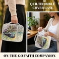 thumbnail image 2 of FOR U DESIGNS Woodpecker Print Bible Cover Quilted Bible Holder Case Reusable Book Cover Handbag Bible Protective with Zipper Pocket Christian Bible Accessories Gifts, 2 of 7