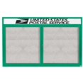 thumbnail image 1 of Aarco Products ODCC4872RHG Outdoor Enclosed Bulletin Board with Header - Green, 1 of 1