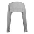 thumbnail image 4 of Lovskoo 2024 Cropped Cardigan Sweaters for Women Open Front Ladies Solid Color Short Long Sleeve Jacket Knit Tops Gray, 4 of 6