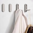 thumbnail image 5 of Ganchos de pared dorados, ganchos de pared resistentes para colgar abrigos, toallas, mochilas y bolsos. Ganchos para toallas de oro cepillado en el baño., 5 of 5