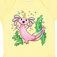 thumbnail image 4 of Inktastic Axolotl Unicorn with Rainbow Tail, Bubbles and Seaweed. Boys or Girls Baby Bodysuit, 4 of 5