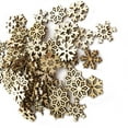 thumbnail image 2 of WEAVILUX Unfinished Wooden Snowflakes for DIY Crafts and Weddings 100Pcs, 2 of 6