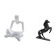 thumbnail image 5 of Figura De Caballo Pensador Abstracto Creativo, Escultura Artesanal, Adorno Para Sala De Estar, Paisaje, Decoración De Dormitorio, 5 of 8