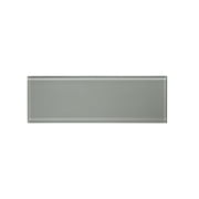 WS Tiles - Premium Soft Gray 3 in. x 9 in. Individual Glass Subway Wall Tile (5 sq. ft / Case)