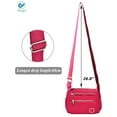 thumbnail image 3 of Deago Women's Waterproof Nylon Crossboby Shoulder Bag Casual Messenger Bag Handbag with Multi Pockets (Purple), 3 of 10