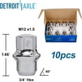 thumbnail image 5 of Detroit Axle - Front Brake Kit for Chrysler Town & Country Dodge Grand Caravan Routan Ram C/V, Drilled Disc Brake Rotors Ceramic Brakes Pads Wheel Bearing Hubs Wheel Lug Nuts: 11.89 inch Rotor, 5 of 6