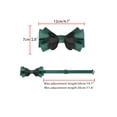 thumbnail image 3 of INSPIRE CHIC Men's Pre-tied Flower Solid Color Bow Ties for Elegant Wedding One Size Dark Green, 3 of 4