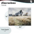 thumbnail image 4 of Stupell Industries Farmhouse Old Blue Barn in Farmland Canvas Art, 20 x 16, by Franklyn Gregory, 4 of 8