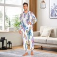 thumbnail image 5 of IAUYY Unisex Adult Onesie Pajamas Ultra-Soft Crystal-Soft Fabric, Halloween Adult Onesie Pajamas Adults,With a Zipper Plus Size Onesie Pajamas, Butterfly Palette, 5 of 6