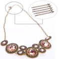 thumbnail image 3 of Minnieouse Cadena de eslabones de cola de con broche Fabricación de joyas de moda Hallazgos Pulseras Collar Cadenas de extensión Extensor Ropa, zapatos y accesorios Miscelánea Cobre Minnieouse AP016388-07, 3 of 6