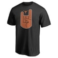 thumbnail image 2 of Men's  Black Texas Longhorns Hook 'Em Sign T-Shirt, 2 of 3