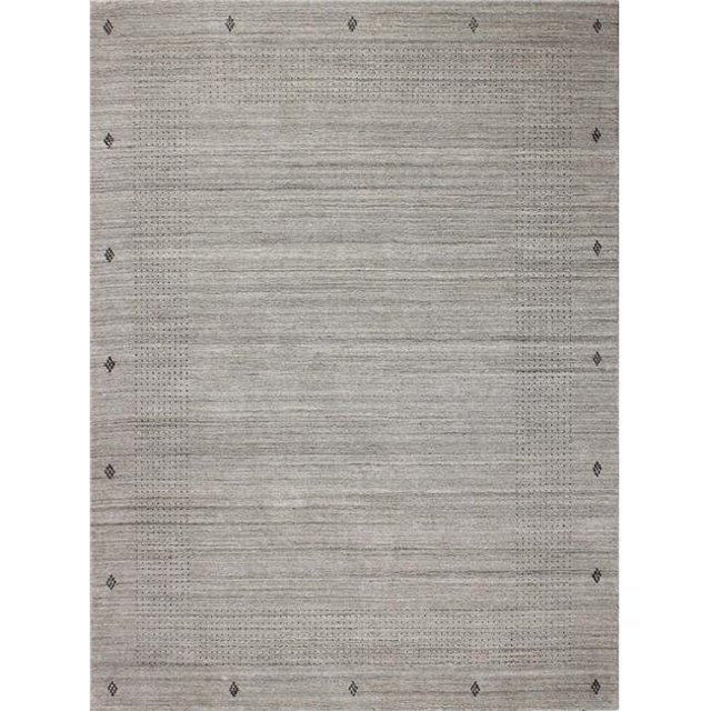 Bashian T142-NATUR-6X9-BNT3 Bashian Terrain Collection Geometric Contemporary Wool & Viscose Hand Loomed Area Rug, Natural - 5 ft. 6 in. x 8 ft. 6 in.