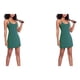 thumbnail image 4 of Sonducket Vestidos de entrenamiento para mujer Ropa deportiva Traje de baile Vestido de tenis de golf transpirable Verde L 2Conjunto, 4 of 6