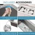 thumbnail image 5 of lemontalking 30" x 22" Silver Undermount Kitchen Sink Single Bowl Basin Stainless Steel Kitchen Bar with with Multiple Accessories, 5 of 7