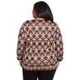 thumbnail image 2 of Alfred Dunner Womens Plus-Size  Medallion Beaded Split Neck Sweater, 2 of 6