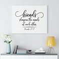 thumbnail image 2 of Scripture Walls  Friends Proverbs 27:17 Bible Verse Canvas Christian Wall Art Ready to Hang Unframed, 2 of 12