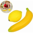 thumbnail image 2 of Percussion Shaker Musical Instrument for Children Cartoon Look Banana Shape Yellow 2Pcs, 2 of 5
