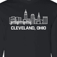thumbnail image 4 of Inktastic Cleveland Ohio Skyline Long Sleeve T-Shirt, 4 of 5