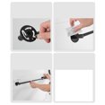 thumbnail image 3 of Towel Rack, Wall Mounted Single Bar Towel Rack  For Toilet Black, 3 of 8