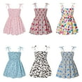 thumbnail image 5 of LYMAYTER Kids Girls Princess Dresses Toddler Floral Party Dress Baby Summer Beach Sundress Dresses for 1-6 Y, 5 of 5
