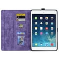 thumbnail image 3 of Dteck Case for iPad 6th/5th Generation, iPad 9.7 Inch 2018/2017 Case with Card Slots Full Body Protective Case for iPad 5th/6th Gen/Air 2/ Pro 9.7 Embossed PU Leather Folio Cover,Purple, 3 of 7