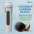 thumbnail image 4 of Tier1 RWF1040 UKF8001 Refrigerator Water Filter | Replacement for Whirlpool EDR4RXD1, Maytag 4396395, rwf0900a, fl-rf07, fmm-2 | Up to 6 Months Great Tasting Water Supply | Odor Control, 4 of 9
