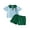 Blue, variant on BemeyourBBs Toddler Baby Boys Golf Outfits Short Sleeve Striped Button Up Laple Shirt with Elastic Waist Shorts Set Newborn Infant Summer Clothes