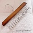thumbnail image 3 of Niusricy Anti Slip Multi Hook Coat Rack, Wooden Belt Hanger for Closet with 8 Hooks, Storage Hangers for Ties, Scarves, Socks, 3 of 6