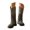 Light Green, variant on Cowboys Boots for Women Square Toe Wide Fringe Western Boots Mid Calf Cowgirl Boots Pull On Fashion Embroidered Cowboy Boots with Tassel Black,Size 6