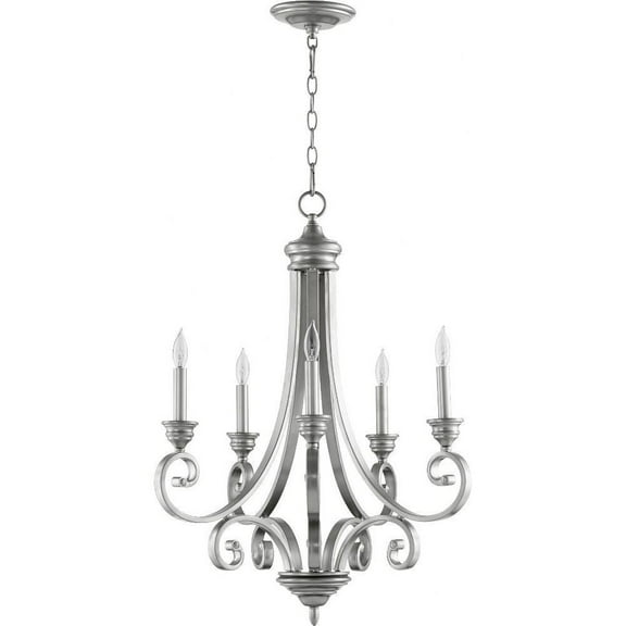 Traditional Five Light Chandelier-Classic Nickel Finish Bailey Street Home 183-Bel-2534802