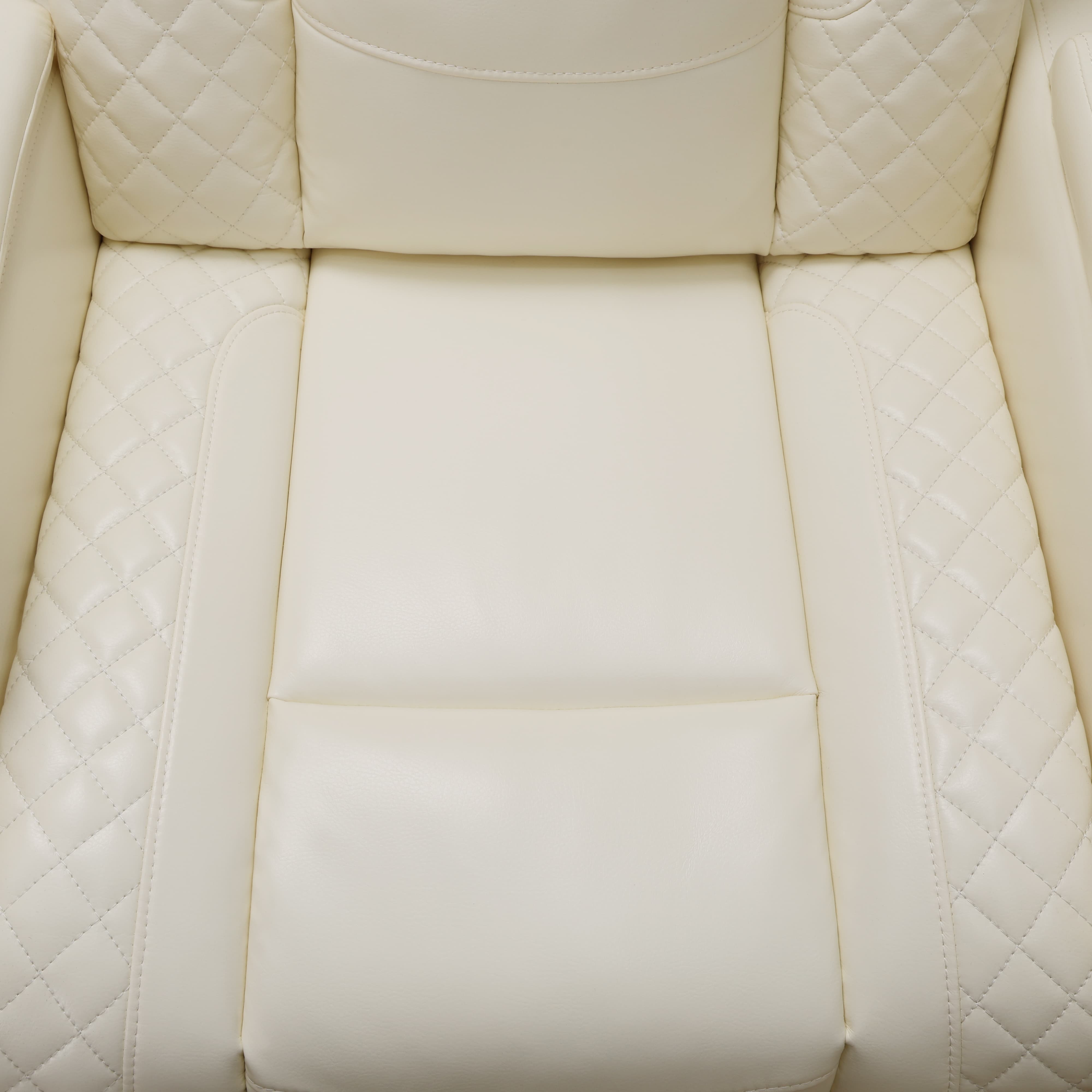 MAYEERTY Power Reclining Loveseat Sofa, Electric 2-Seat Leather Recliner with USB Charging, Storage & Cup Holders for Living Room, White