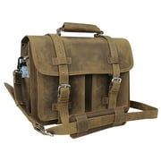 Vagarant Traveler 17" CEO Full Grain Leather Large Briefcase Backpack Travel Bag LB17.VD