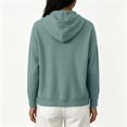 thumbnail image 5 of MSJUHEG Hoodies for Women Long Sleeve Swertshirts Sweatshirt Tops Fashion Hooded Oversized Sweatshirt Drawstring Sweatshirts Soft Hoodie Comfortable for Everyday Wear Green M, 5 of 7