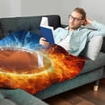 thumbnail image 3 of LHSHID Softball Gifts Blanket Cool Fire and Ice Softball Blanket Softball Gifts for Girls Softball Lovers Gifts Softball Team Gifts Girls Softball Gifts Softball Ideas 60x80in, 3 of 6