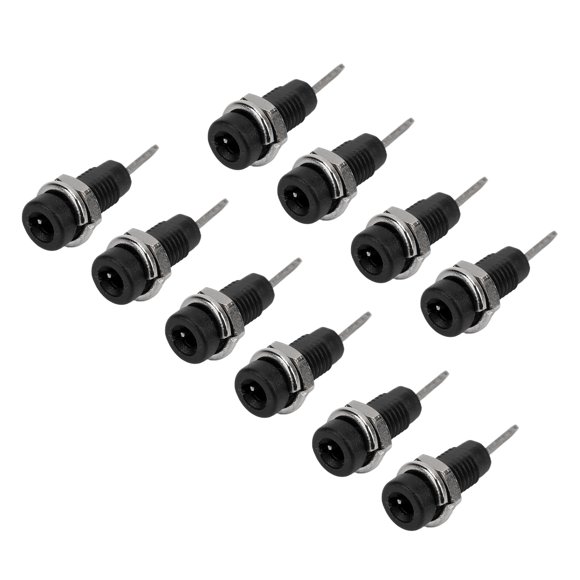 10 Pièces J.40003 Prise De Panneau De Prise Banane 2mm, Prise De Prise Banane, Adaptateur De Prise De Poste étendu Pour Instrument électronique(Noir)