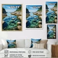 thumbnail image 4 of Designart "Beach Photo Calm Tidepools II" Nautical & Beach Floater Framed Wall Decor, 4 of 7