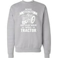 thumbnail image 2 of Inktastic Old Man Tractor Adult Sweatshirt, 2 of 4