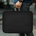 thumbnail image 4 of Laptop Sleeve 16-inch for Laptop/Portable Monitor/Notebook/Tablet with Large Capacity Inside Pockets & Durable Handle-Waterproof/Shockproof-Padded Compartments-Zippered Accessory Storage Black, 4 of 9