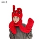 thumbnail image 2 of Gorro de invierno con bufanda, novedoso gorro de peluche con forma de animal, 2 of 5