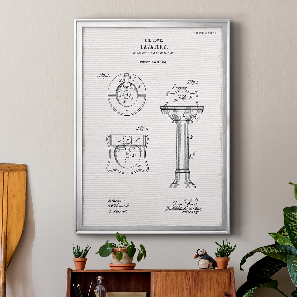 Vintage Sink I Premium Classic Framed Print - Ready to Hang