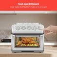 thumbnail image 3 of Chefman Air Fryer + Toaster Oven Combo, 7-in-1 Countertop Convection, 20 Qt Capacity - Stainless Steel, New, 3 of 7