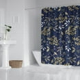 thumbnail image 3 of Artistic Vintage Flower Shower Curtain, Waterproof Fabric with Blooming Garden Design, Machine Washable Bathroom Curtain with Plastic Hooks, Perfect for Seasonal Home or Rental Refresh, 3 of 5
