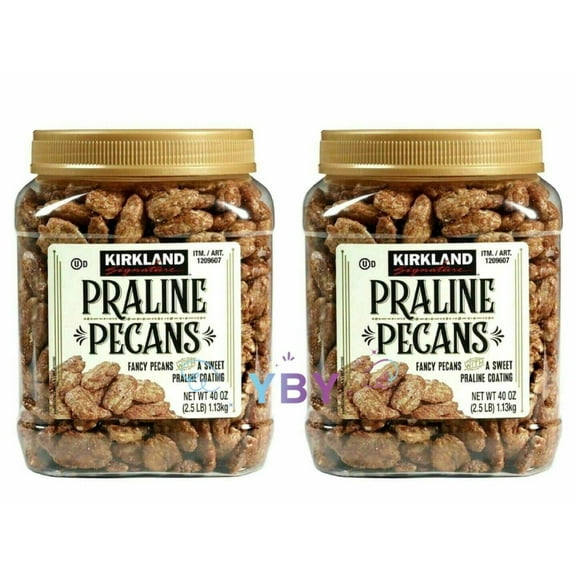 2 Packs Kirkland Signature Pralines Pecans 40 Oz Each Pack