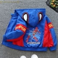 thumbnail image 2 of Chaquetas con capucha para niñas y niños, abrigos deportivos de primavera y otoño de 1 a 6 años, prendas de vestir exteriores de dibujos animados para niños, ropa informal para niños 130 Gao Jinjia LED, 2 of 2
