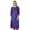 Purple, variant on Bimba Women Cotton Purple Kurta Kurti Ethnic Ikat Print Indian 3/4 Sleeve Top Tuni