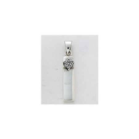 JSN-250 Star of David Mezuzah Pendant - Sterline Silver