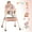 Pink, variant on Magic 4-in-1 Infant High Chair, Child Feeding Chair, Telescopic Removable Tray, Removable Universal Wheels, Toy Shelf, Pink