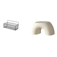 thumbnail image 1 of Cesta de almacenamiento,Cesta organizadora de almacenamiento de cocina colgante de alambre,Organizador de pared para baño con cesta de almacenamiento de alambre,Banco pequeño,Taburete, 1 of 8
